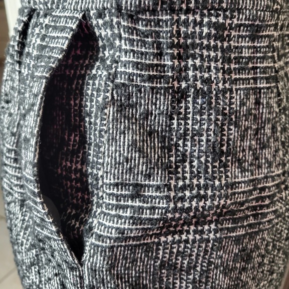 EXPRESS Design Studio Tweed Flen Plaid Strapless Sheath Dress Pockets✨️2 - Picture 6 of 12